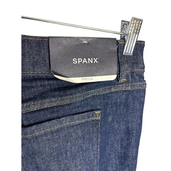 SPANX Navy Wide Leg Pants - Picture 11 of 14